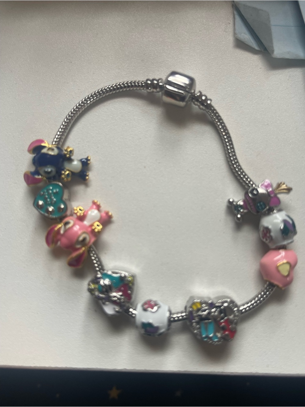 Nice lilo and stitch charm bracelet